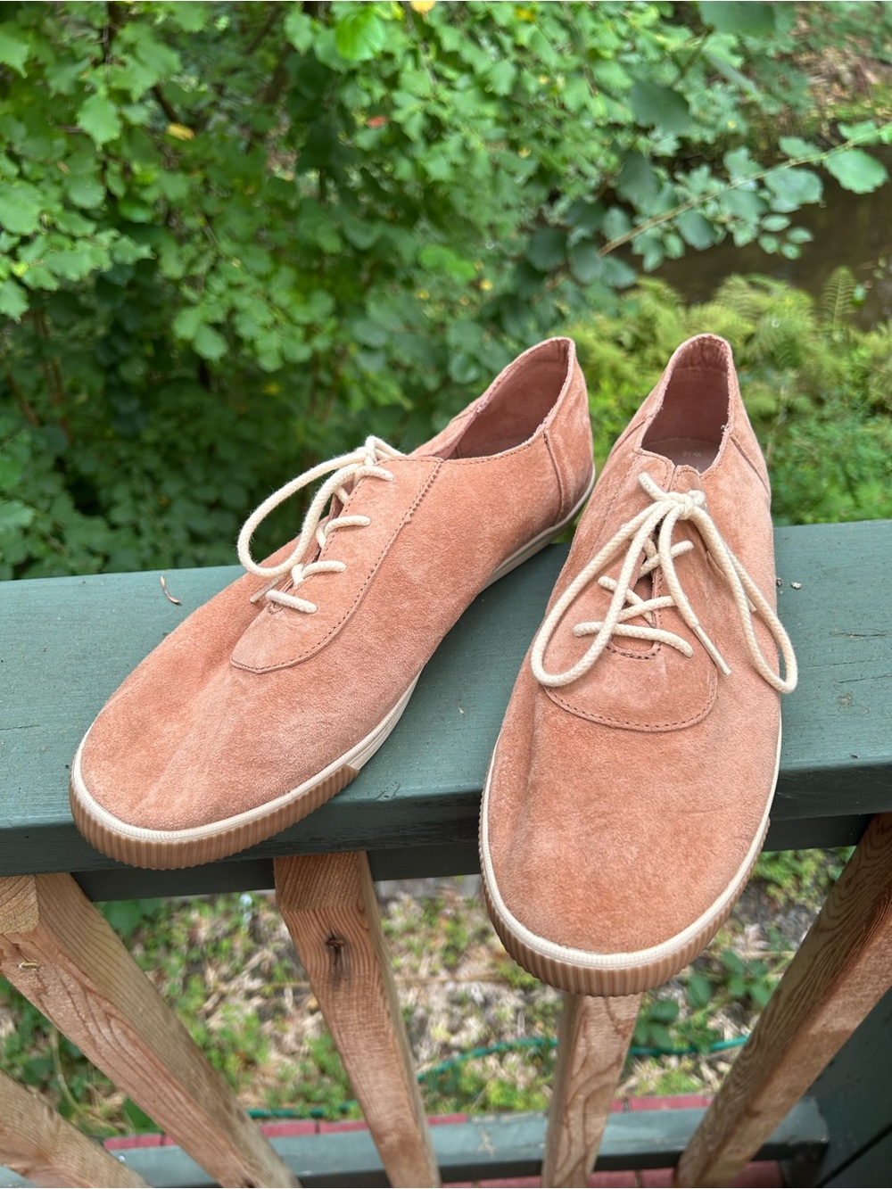 Toms Women’s Suede Lace-Up Shoes in Tan